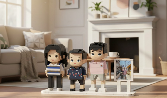 3 žmonių personalizuota figūrėlė